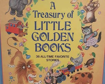 A Treasury of Little Golden Books- Vintage- 36 Stories