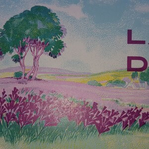 Vintage French Soap Label: Savon Extra Lavande, Cosmydor Paris bild 3