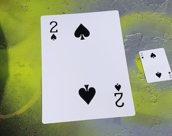 Giant Playing Cards: Bar Decor, Game Room, Wedding Table Markers