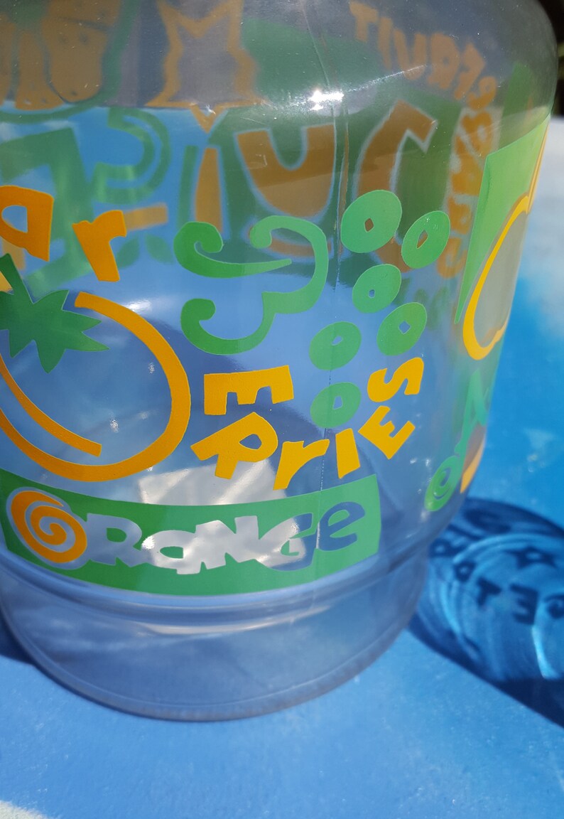 80s Juice Set Juice Jar Juice Glasses Anchor Hocking Retro Etsy