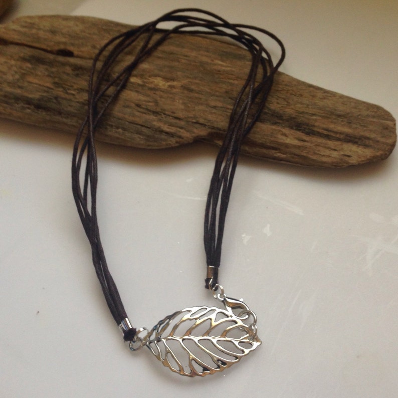 Wrap Bracelet Cotton Cord Leaf Wrap Bracelet 3X Wrap Etsy
