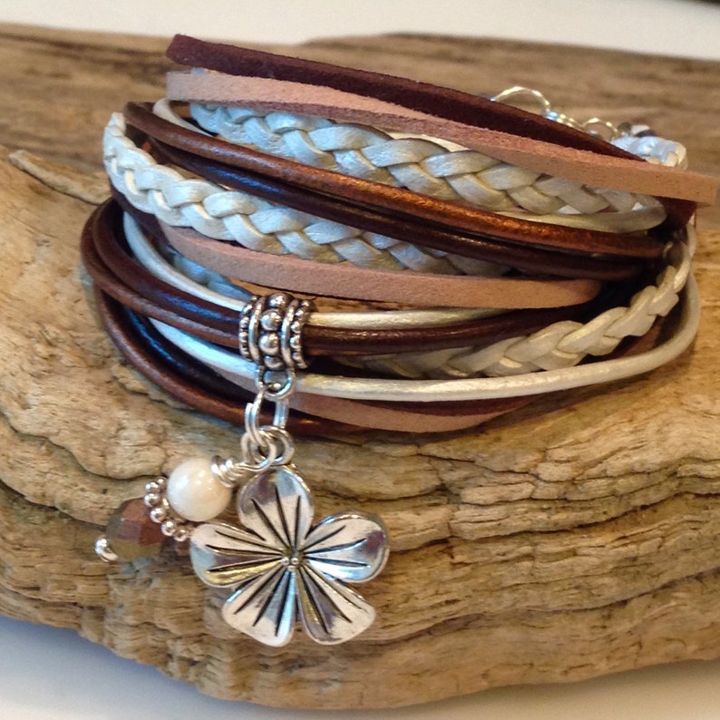 Wrap Bracelet Leather Wrap Bracelet Triple Wrap Custom Etsy