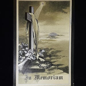 Laura is Dead--1912 Funeral Postcard, w/Death Message, 5.5&quot; x 3.5&quot;