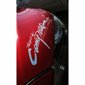 Large Spirit of Competition 11 inches long Mitsubishi Evolution vinyl Decal Custom sizing available