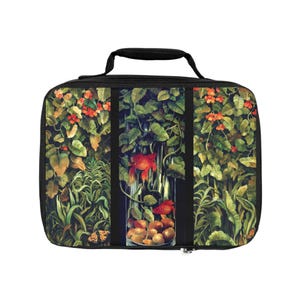Tropical Floral Lunch Bag - Eco-Friendly Insulated Lunch Tote, Perfect Gift for Work, School, Picnics, and Outdoor Adventures