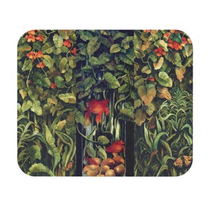 Vibrant Floral Mouse Pad, Nature Inspired Desk Accessory, Home Office Decor, Gifts for Garden Lovers, Unique Workspace Decor