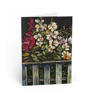 Tarjetas de felicitación florales: artesanía artesanal para toda ocasión: cumpleaños, agradecimientos, aniversarios e invitaciones.