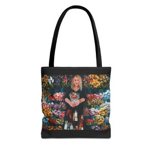 Floral Kunst Einkaufstasche, lebendige Blumentasche, Geschenk für Gartenliebhaber, umweltfreundliche Tasche für jeden Anlass, schönes Blumenmuster