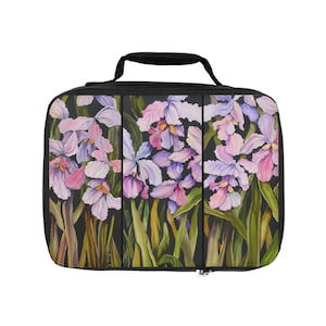 Floral Lunch Bag, Insulated Tote for Adults, Perfect for Work, School, and Picnics, Cute Food Carrier, Gift for Her