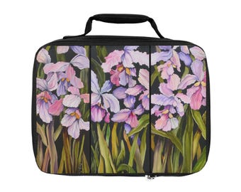 Floral Lunch Bag, Insulated Tote for Adults, Perfect for Work, School, and Picnics, Cute Food Carrier, Gift for Her