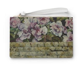 Floral Clutch Bag - Elegant Pouch for Weddings, Parties, Everyday Use, Mother's Day Gift, Spring Celebrations, Stylish Accessory
