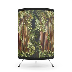 Tropical Tripod Lamp - Nature-Inspired Decor, Ideal for Home & Office, Stylish Lighting for Cozy Atmosphere, Perfect Gift