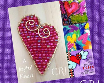 The Joyful Heart a Wire Wrapping Tutorial for Pins Brooches Magnets