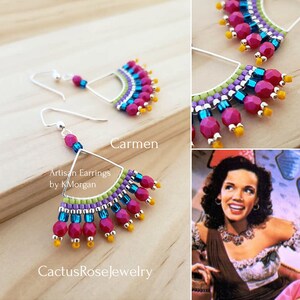 Carmen, Caballero, A Brick Stitch Earring Tutorial by KMorgan image 4