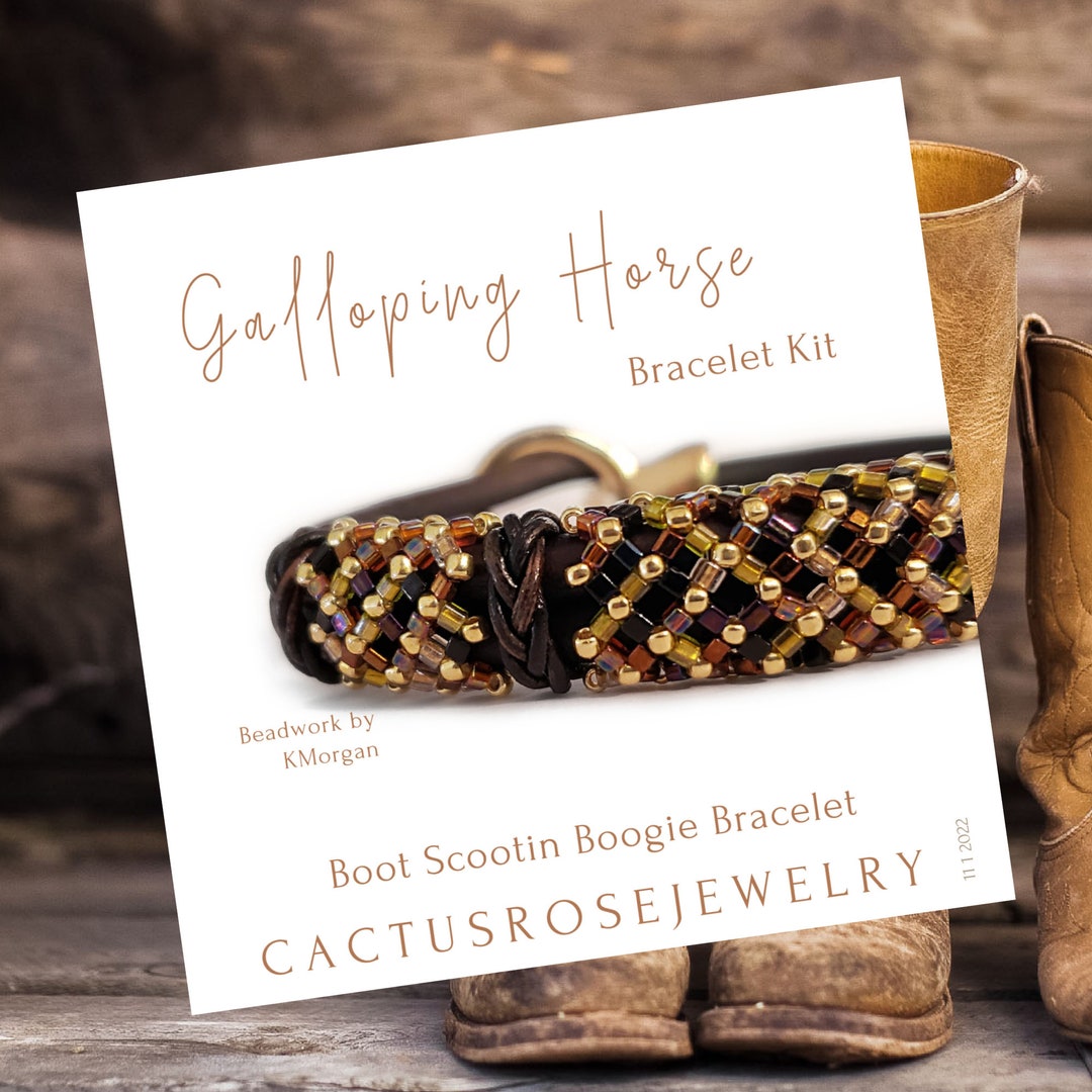 Galloping Horse, Boot Scootin Boogie Bracelet Kit, CRJ Etsy