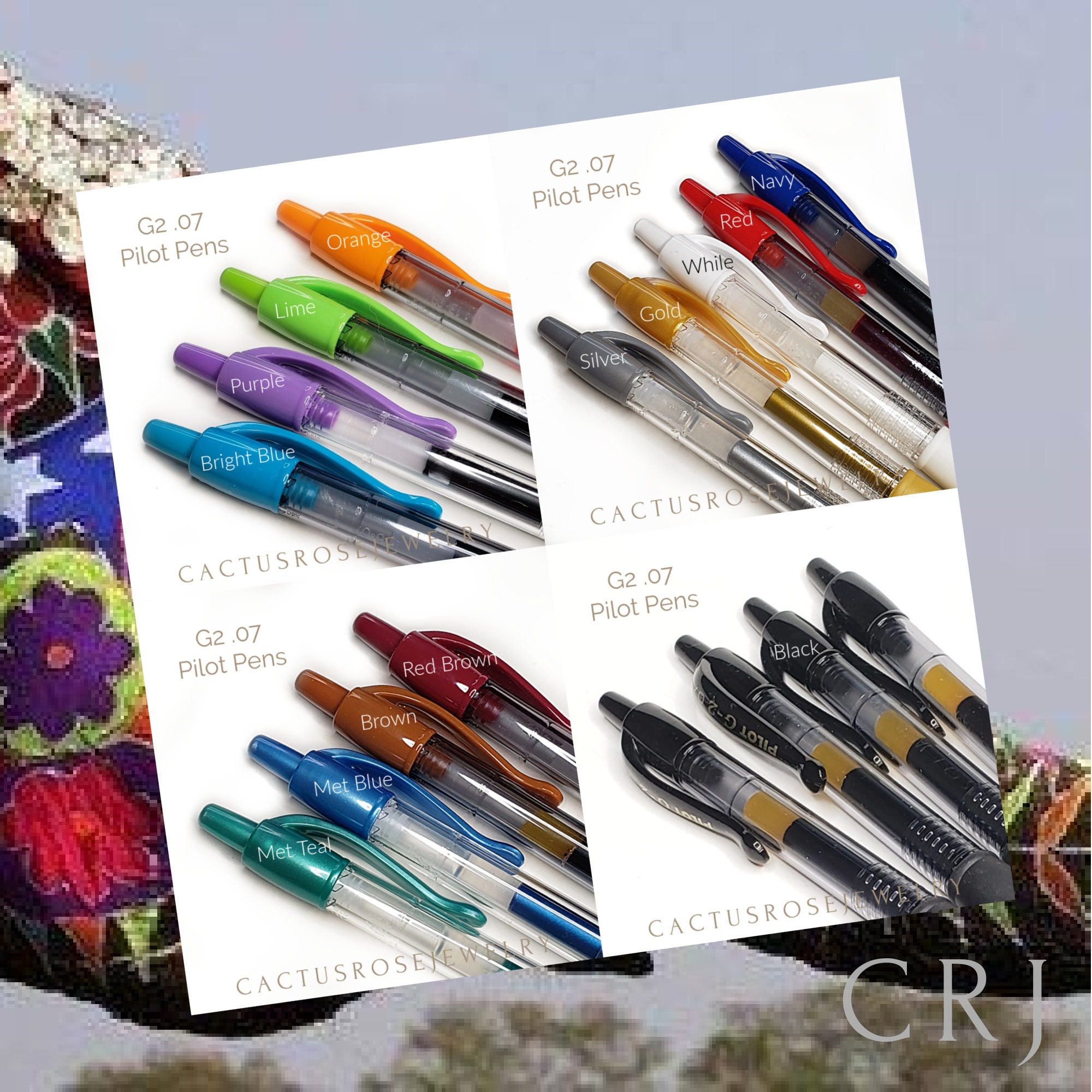 PILOT G2 Refillable, Retractable Rolling Ball Gel Pens for Use With Beaded  Pen Covers, Wraps, Sleeves 