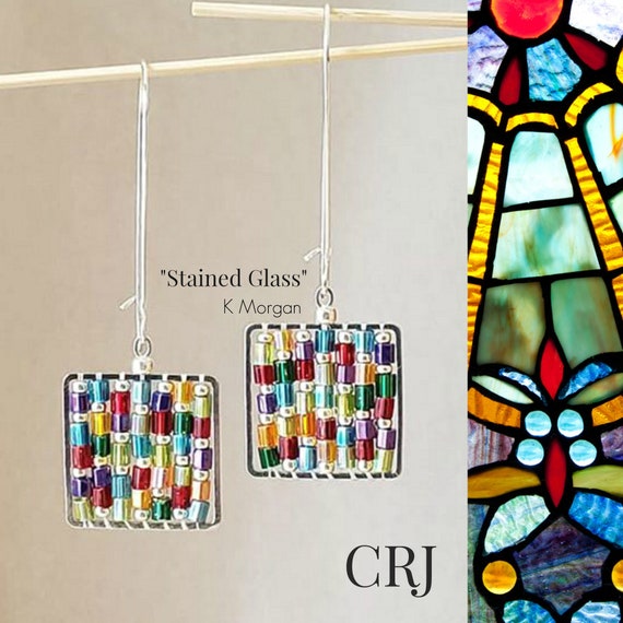 Stained Glass Earrings Tutorial Instant Downloading Pdf Etsy