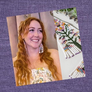 Two Drop Peyote Pattern Jewell Deans Pascha Earrings by KMorgan CactusRoseJewelry Instant Downloading PDF