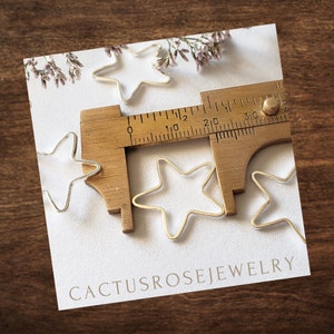 21mm Silver Tone Seamless Star Connector Findings