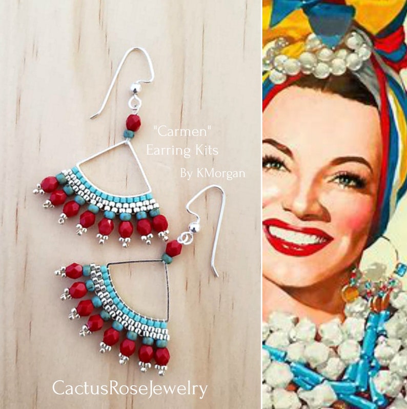 Carmen, Caballero, A Brick Stitch Earring Tutorial by KMorgan image 5