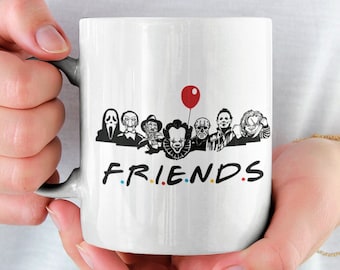 Horror Movie Killers Coffee Mug: Halloween Friends 11oz