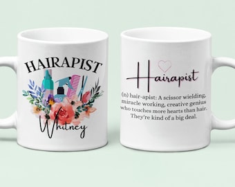 Hairapist Mug: Personalized Hairstylist Gift