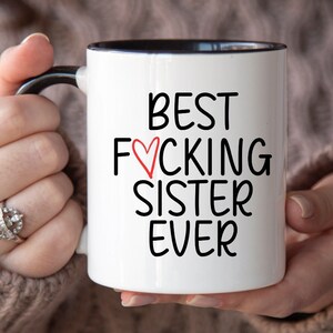 Best Sister Ever, Fucking Best Sister Ever, Sister Gift, Funny Sister Gift, Sister Mug, Birthday Gift for Sister, Gift Ideas for Sister, Cup