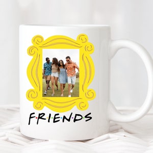 Custom Friends Photo Coffee Mug, Personalized Gift For Friend, Best Friends Mug, Squad Gift, Birthday Gift, Custom Mug, Friendship, Besties