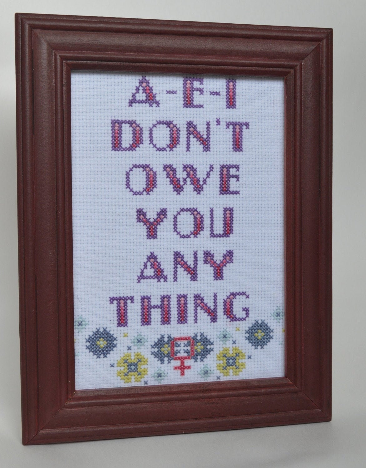 Feminist Cross Stitch Pattern AEI Instant Download Etsy UK