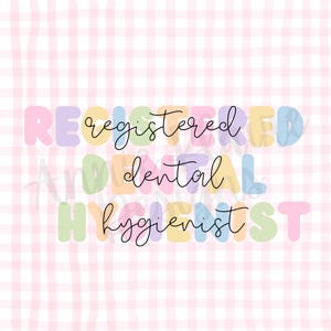 Dental Hygienist PNG: Registered Design (Digital Download)