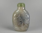 Antique Chinese Carved Agate Snuff Bottle 19th Century