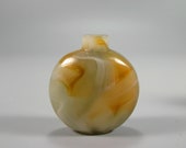 19th Century Chinese Simulated 39 Swirling 39 Agate Beijing Glass Snuff Bottle
