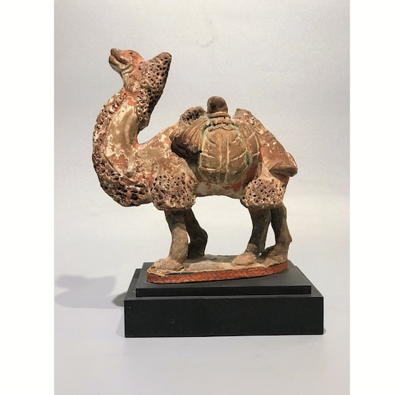 珍しいアンティーク中国絵付け陶器 ラクダ 唐代 618-907 年 - Etsy 日本