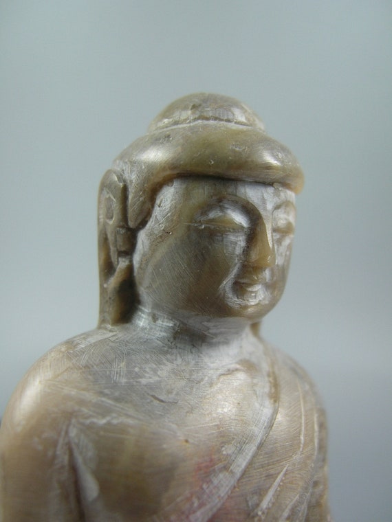 ヴィンテージ中国彫刻石像仏像 2体 - Etsy 日本