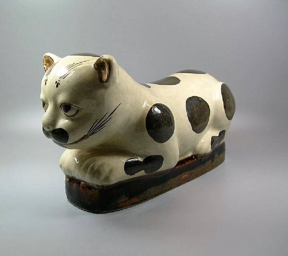 Unique Antique Chinese Cizhou Ware Ceramic cat Pillow Etsy Canada