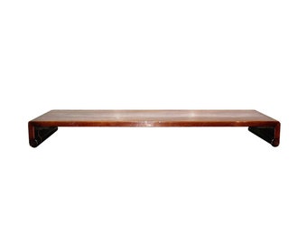 Fine Antique Ming-Style Low Kang Table with &quot;Scroll&quot; Side Panels