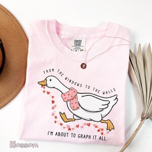 ABA Shirt Funny, aba Therapist Shirt, Valentine aba Shirt, Funny Goose Shirt, Behavior Analyst Gift, rbt bcba Shirt, Comfort Colors Tee Blossom