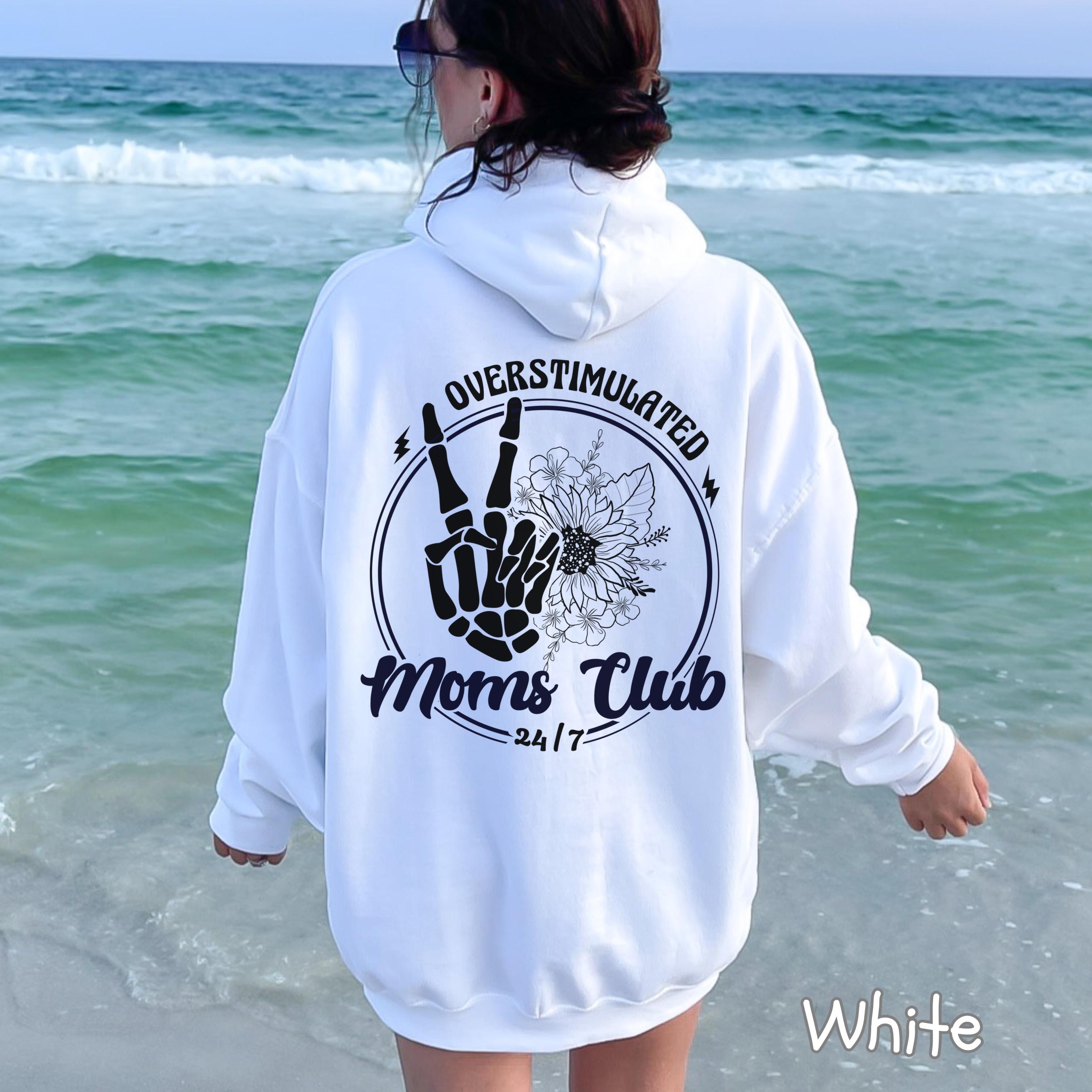 Motherhood Rock Skeleton Hoodie, Trendy Mom Sweatshirt