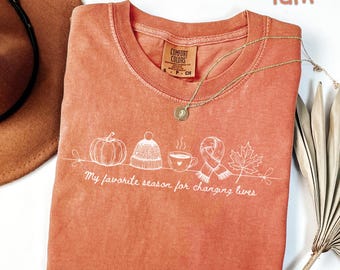 Comfort Colors Fall Shirt My Favorite Season for Changing Lives for ABA Therapists, Teachers, Speech Therapists and Occupational Therapists