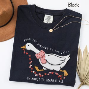 ABA Shirt Funny, aba Therapist Shirt, Valentine aba Shirt, Funny Goose Shirt, Behavior Analyst Gift, rbt bcba Shirt, Comfort Colors Tee Black