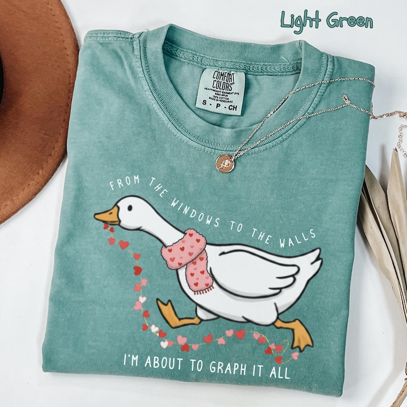 ABA Shirt Funny, aba Therapist Shirt, Valentine aba Shirt, Funny Goose Shirt, Behavior Analyst Gift, rbt bcba Shirt, Comfort Colors Tee Light Green