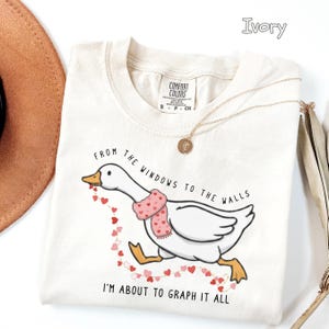 ABA Shirt Funny, aba Therapist Shirt, Valentine aba Shirt, Funny Goose Shirt, Behavior Analyst Gift, rbt bcba Shirt, Comfort Colors Tee Ivory