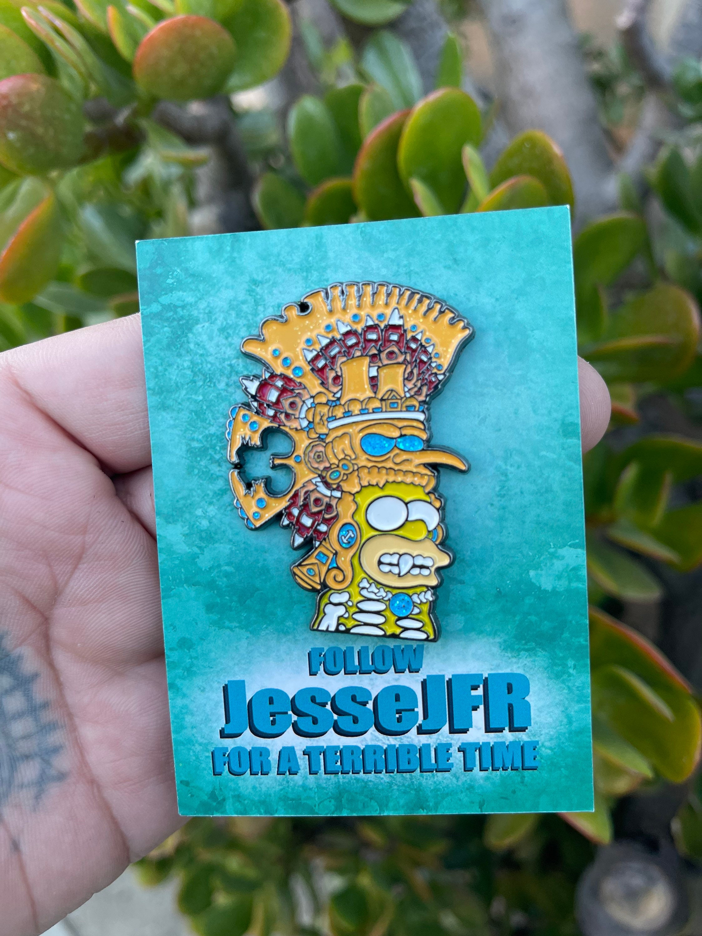 MayanHomer Emaille Pin nach Ölgemälde von JesseJFR