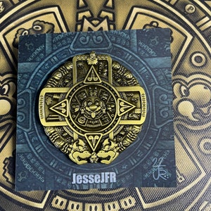 Mayan Calendar retro video game  Pin by JesseJFR 2.5 inches in two variants