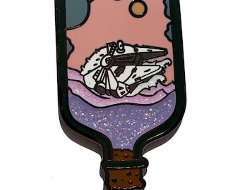 Rebels Moonshine 1,75 Zoll hart emailliert Pin aus Ölgemälde von JesseJFR