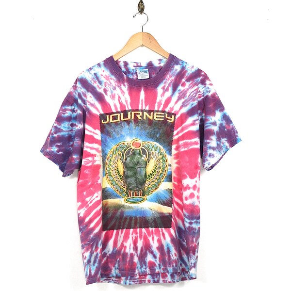 Vintage Journey T-shirt  - Tie Dye Journey Styx Tour T-shirt - Journey Styx Speed Wagon Tie Dye Tour T-shirt - Rainbow Tie Dye T-shirt