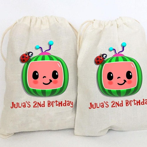 Birthday Party Favor Bags Personalized Loot Bags Etsy