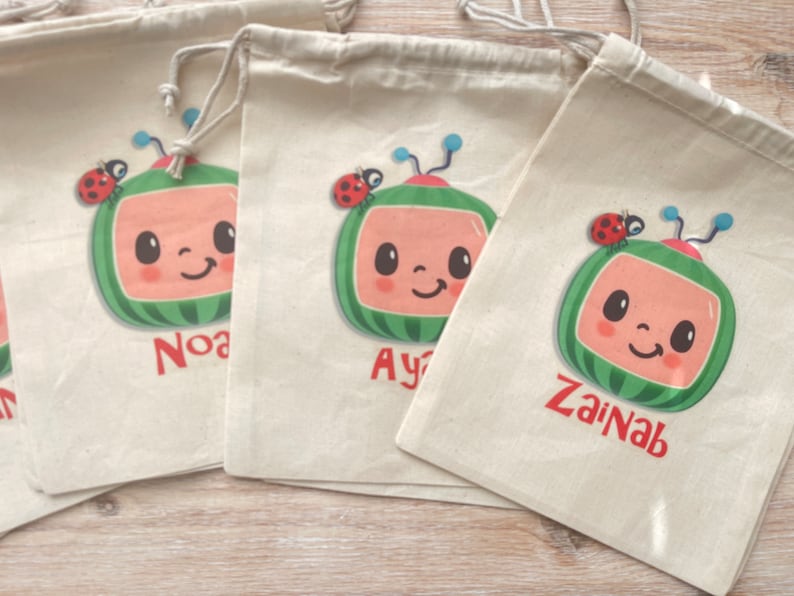Birthday Party Favor Bags Personalized Loot Bags Etsy