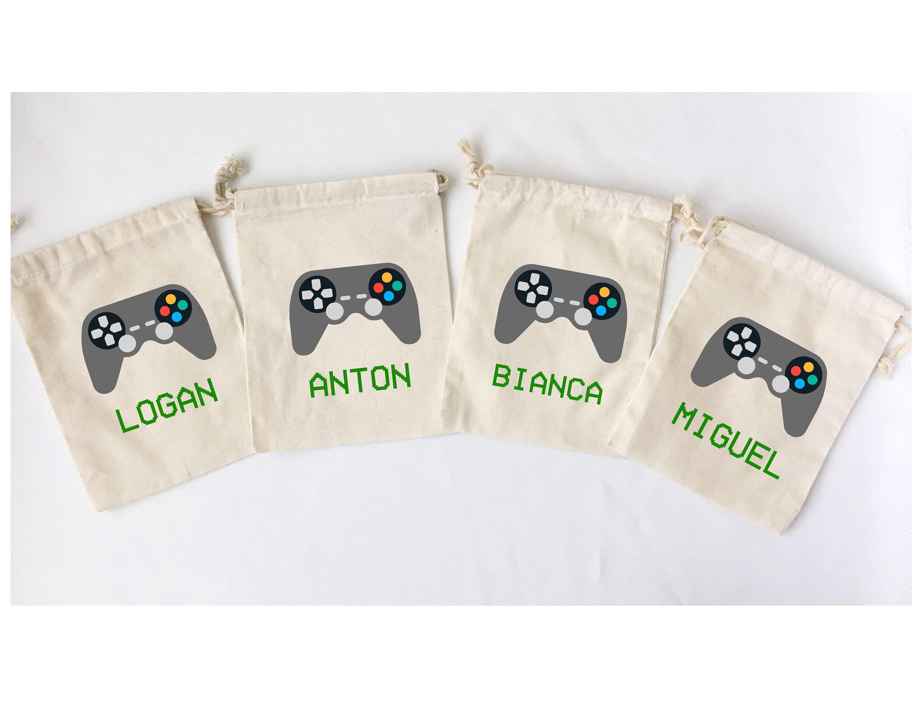 Video Games Party Favor Bags Gamer Birthday Gift Bags Etsy