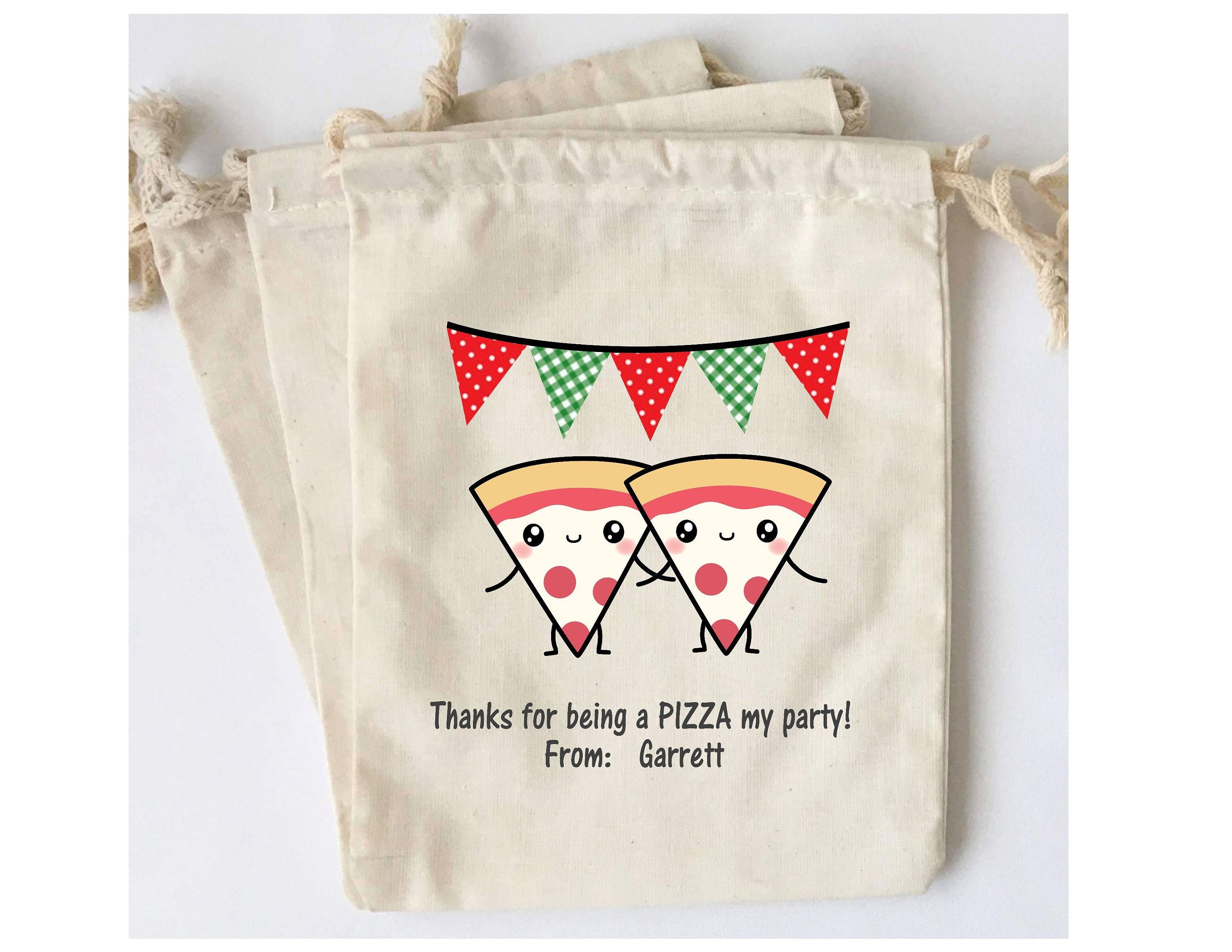 LEMLO 12pcs Pizza Tower Party Favor Gift Bags Goodie Bags, Pizza